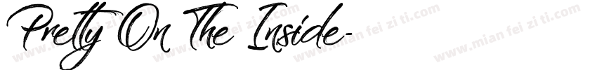 Pretty On The Inside字体转换